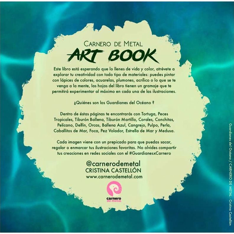 Libro para Colorear Guardianes del Océano Carnero de Metal-4