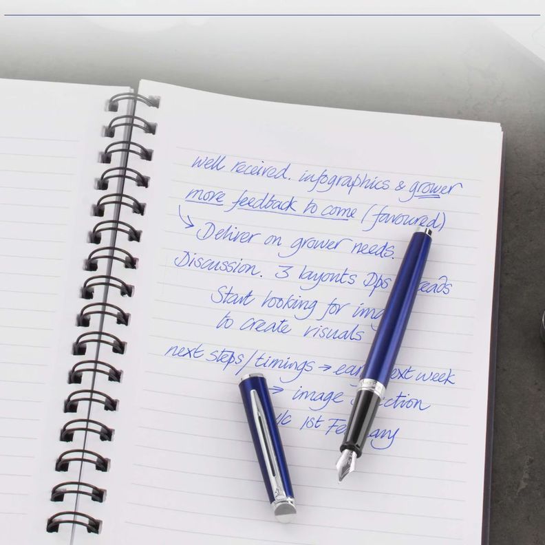 Cartucho De Tinta Para Pluma Estandar Waterman Azul x8-2