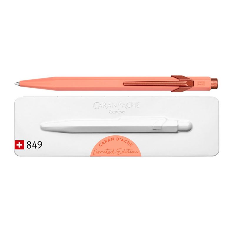 Bolígrafo Caran D Ache 849 Claim Your Style Mandarina-0