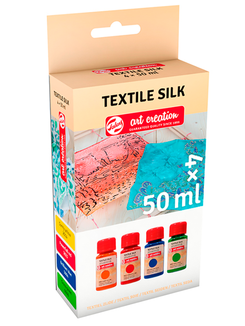 Pintura Textil Para Seda Art Creation Pack 4 Colores 50ml-0