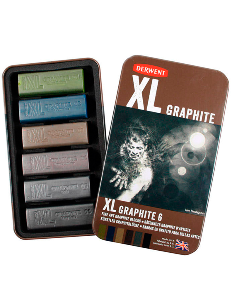 Barras Grafito de Color XL Derwent Set 6-0