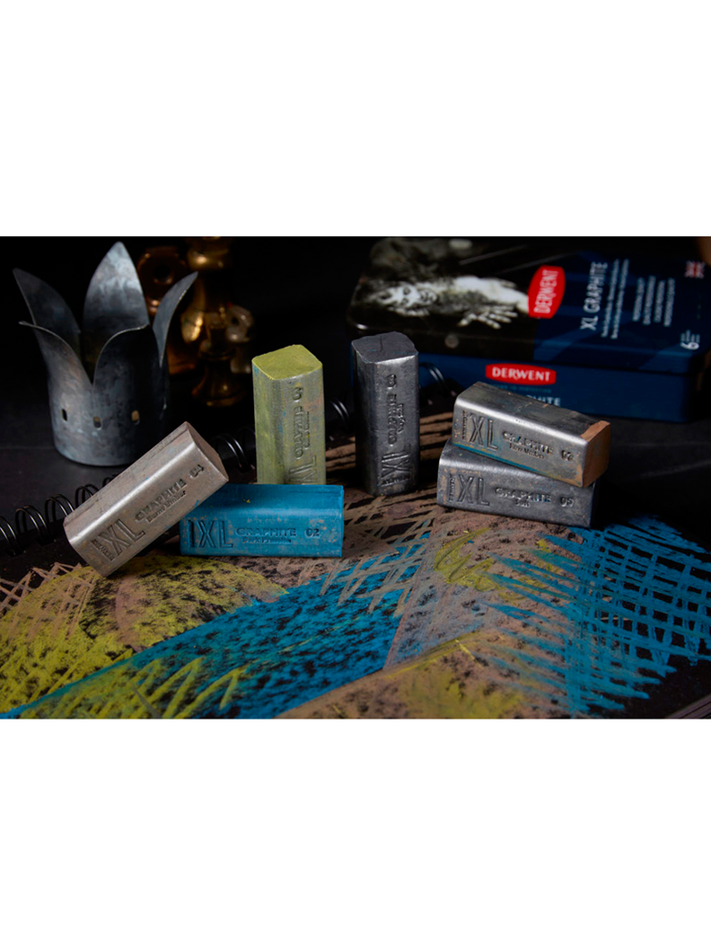 Barras Grafito de Color XL Derwent Set 6-1