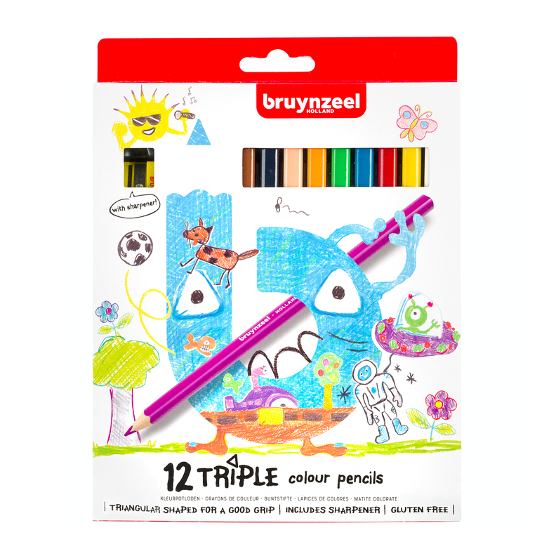 Lápices De Colores Bruynzeel Para Niños Set 12-0