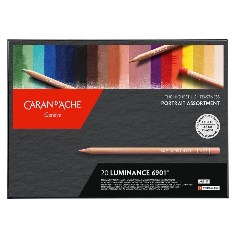 Lápices Luminance Caran d Ache Set 20 Colores-2