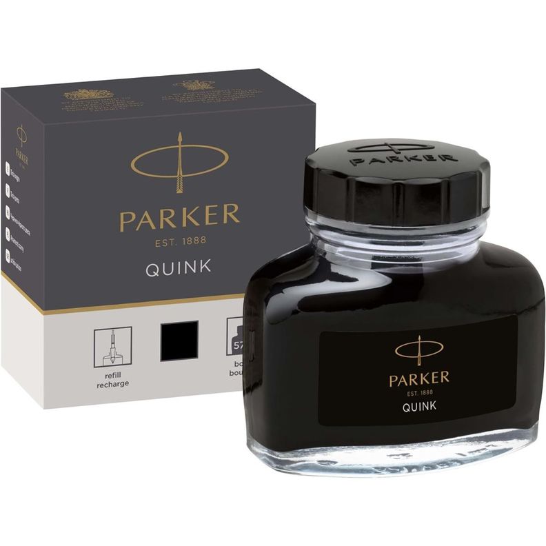 Tinta para Pluma Parker Negra Frasco 57ml-0