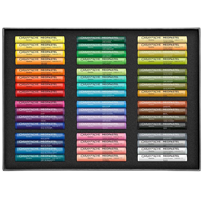 Pasteles Extra Finos Neopastel Caran d Ache Set 48 Colores-1