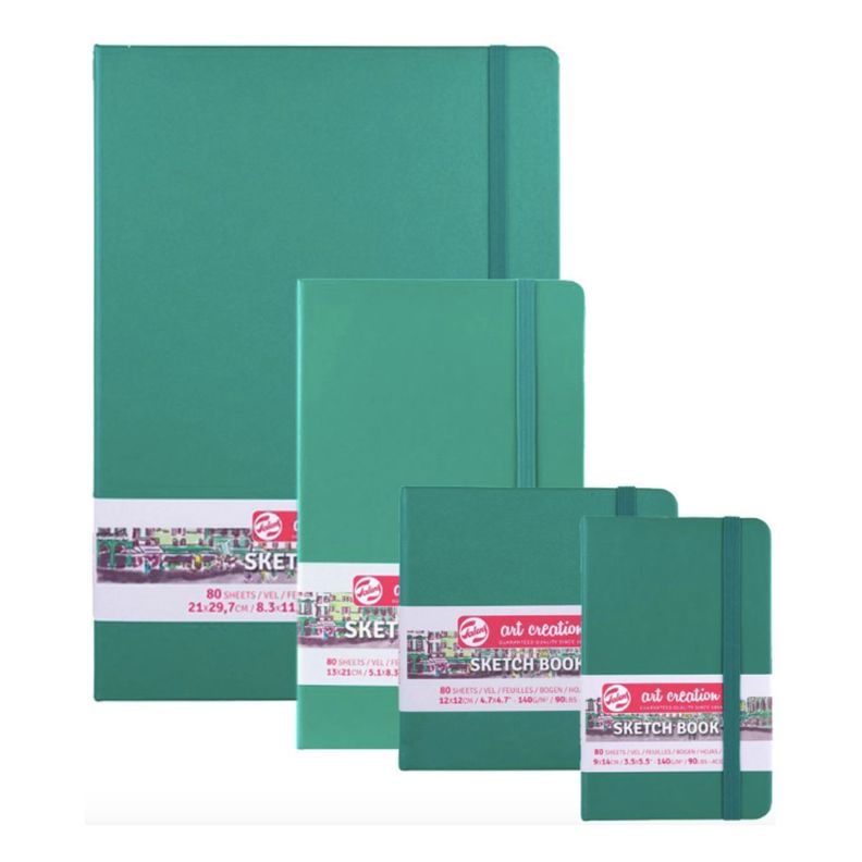 Libreta Art Creation Verde Bosque 21x30cm 140gr 80hjas.-2