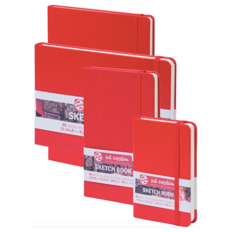 Libreta Art Creation Roja 13x21cm 140gr 80hjas.-2