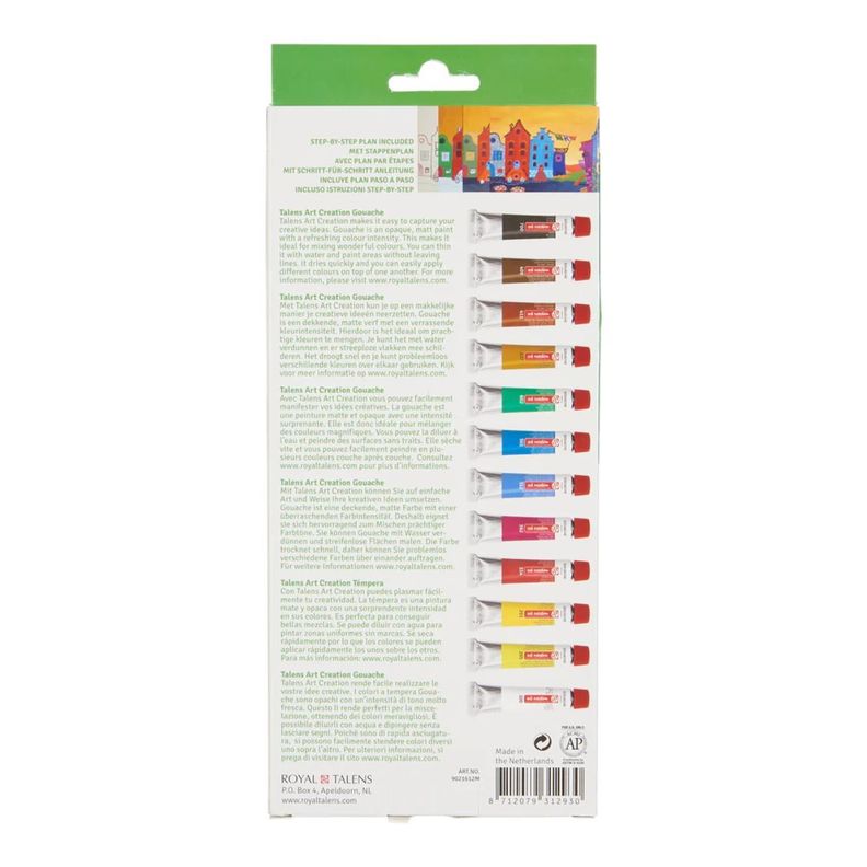 Gouache Art Creation Set 12 Colores 12ml-4