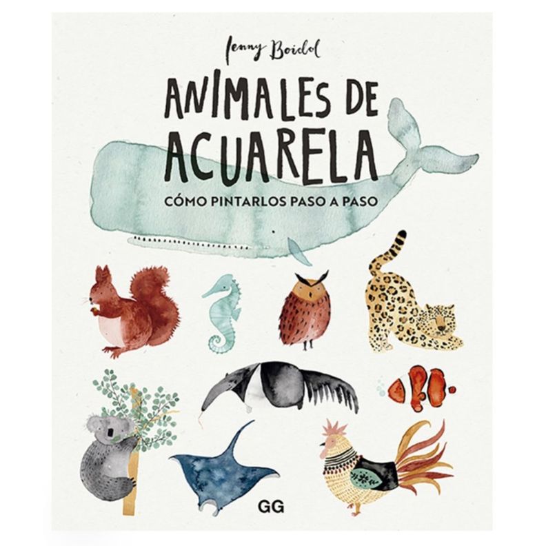 Libro Animales De Acuarela Jenny Boidol-0
