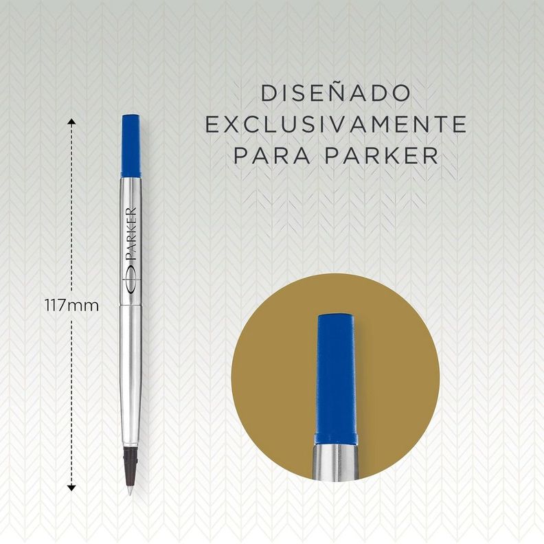 Repuesto Roller Ball Azul 0.5 Parker-3
