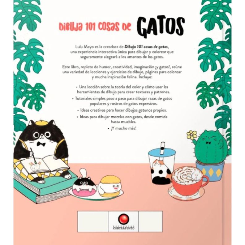 Libro Dibuja 101 Cosas de Gatos Lulu Mayo-1