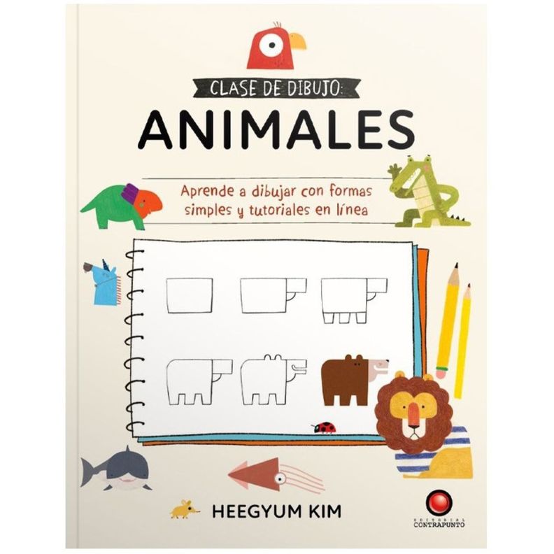 Libro Clase de Dibujo Animales Heegyum Kim-0