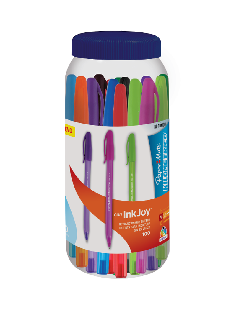 Boligrafo Inkjoy 100St Paper Mate Surtidos Canister X40-0
