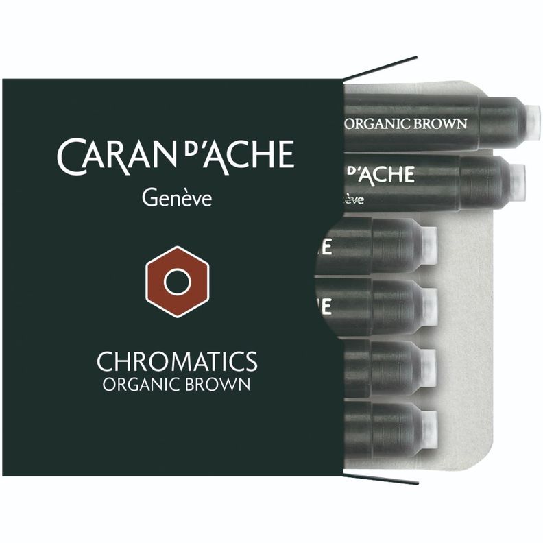 Cartucho de Tinta Caran d Ache Organic Brown 6 Unidades-0