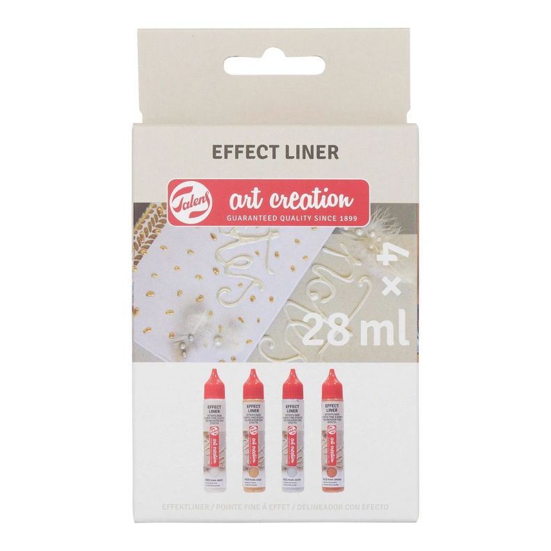 Pack 4 Delineador de Relieve Art Creation Metálicos 28ml-0