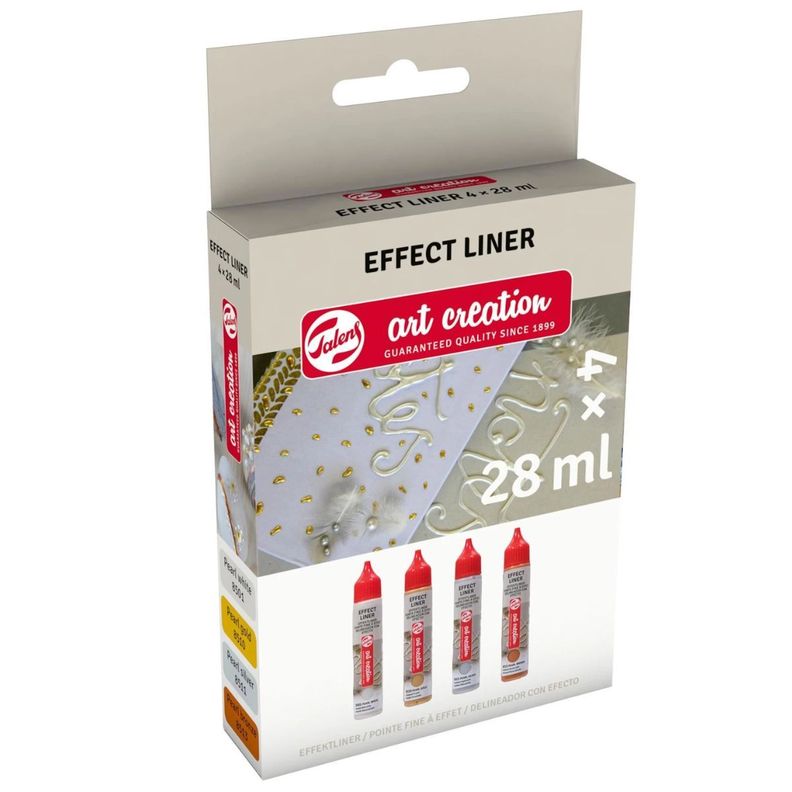 Pack 4 Delineador de Relieve Art Creation Metálicos 28ml-1