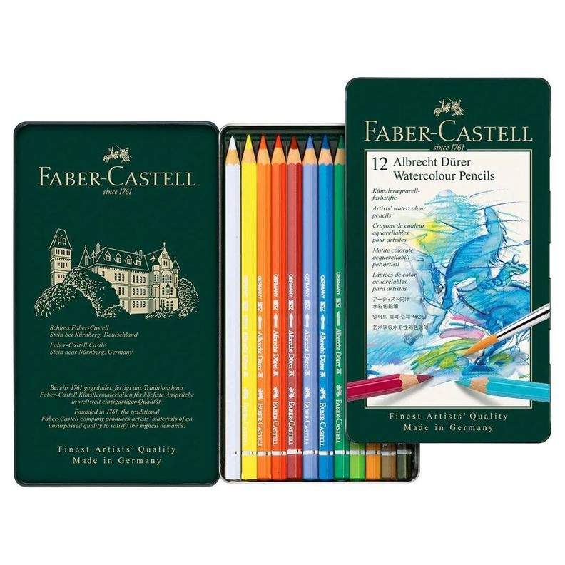 Set 12 Lápices Acuarela Albrecht Durer Faber Castell-0
