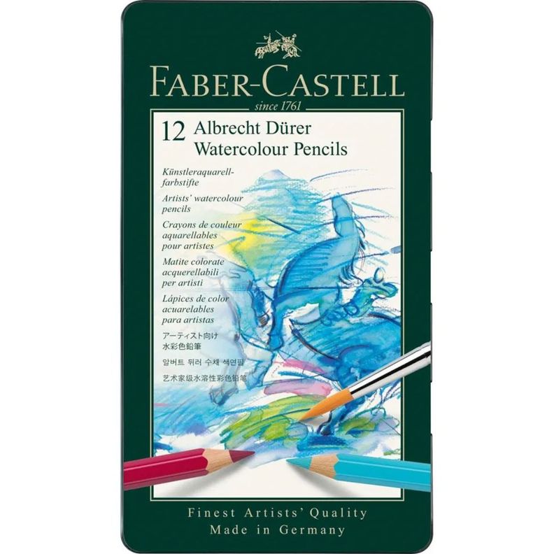 Set 12 Lápices Acuarela Albrecht Durer Faber Castell-1