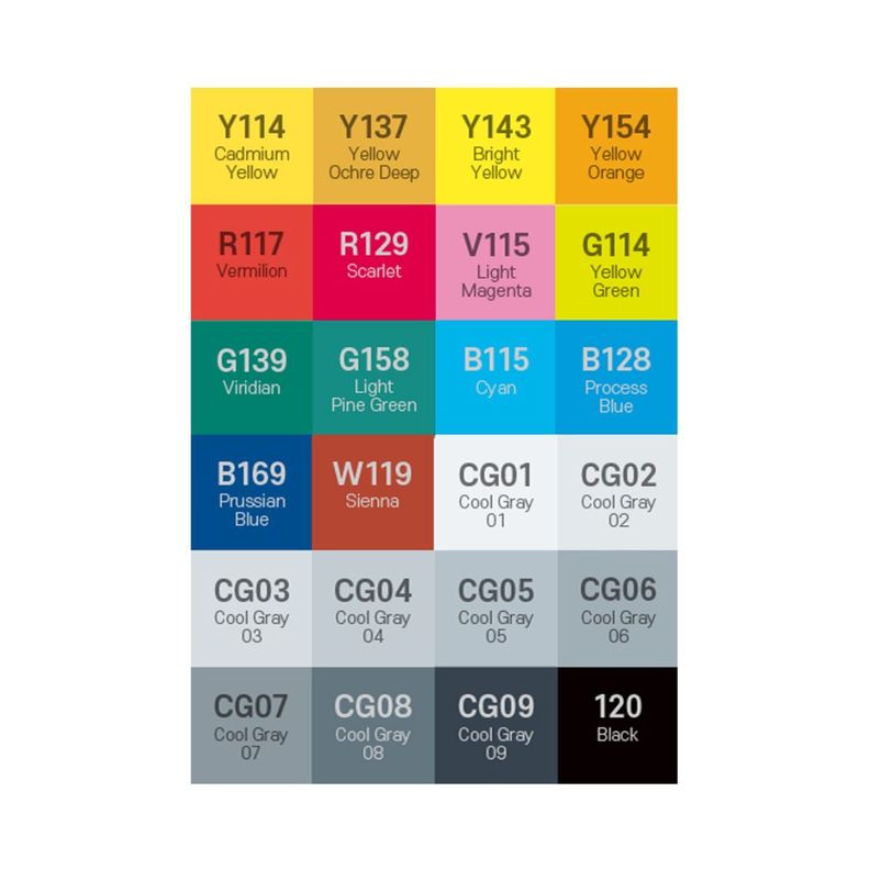 Marcadores Alpha Design Set C 24 Colores-2