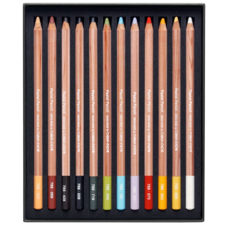 Lápices Pastel Caran D Ache Set 12-1