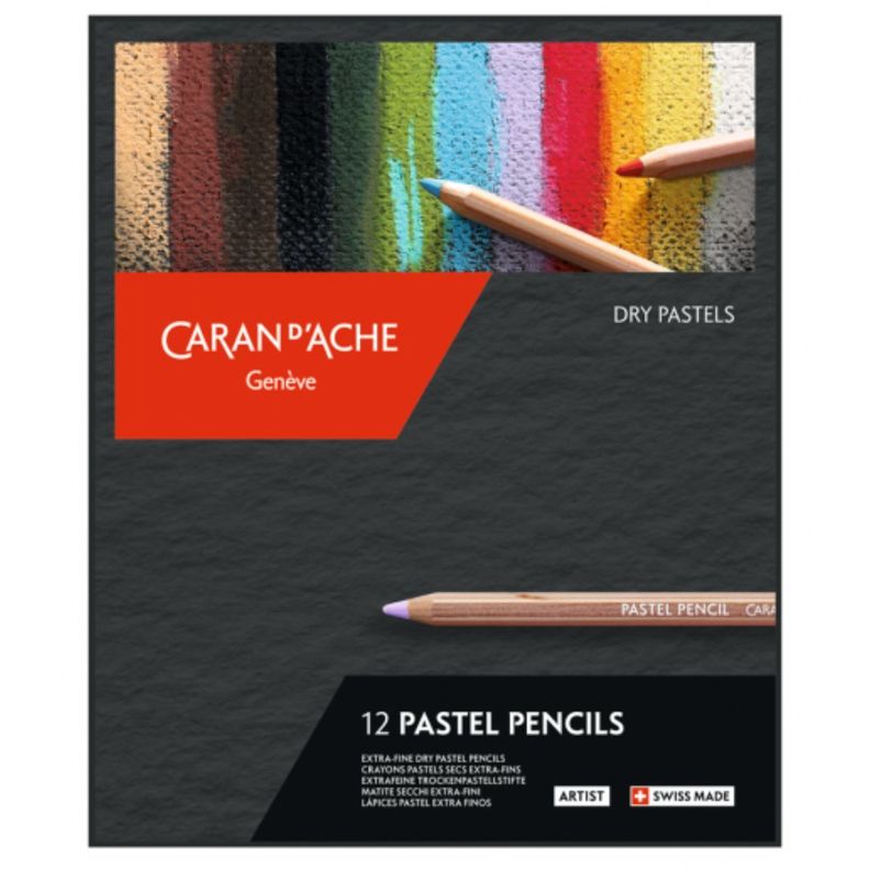 Lápices Pastel Caran D Ache Set 12-2