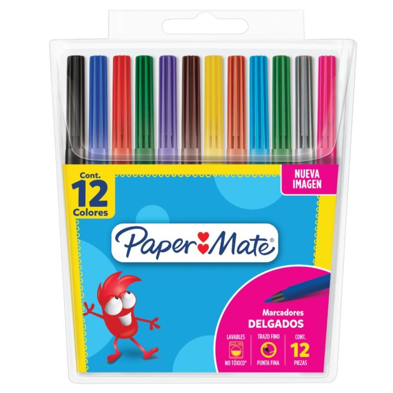 Marcadores Scripto Paper Mate Estuche X12-0