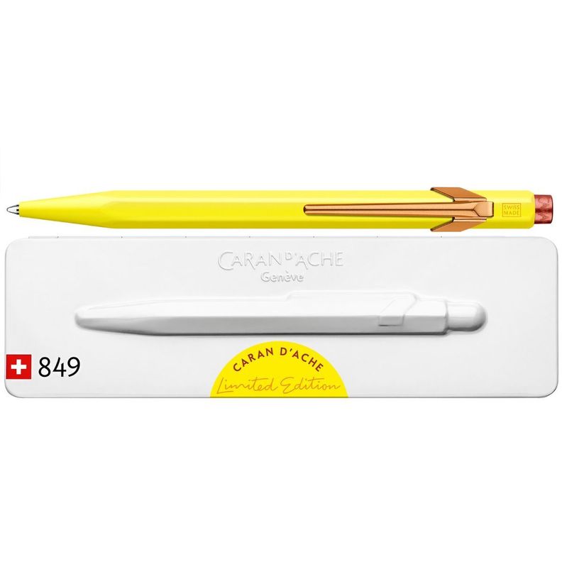 Bolígrafo Caran d Ache 849 Claim Your Style Canary Yellow-0