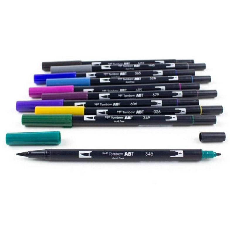 Set Marcadores Tombow Dual Brush Bohemio 10 colores-2