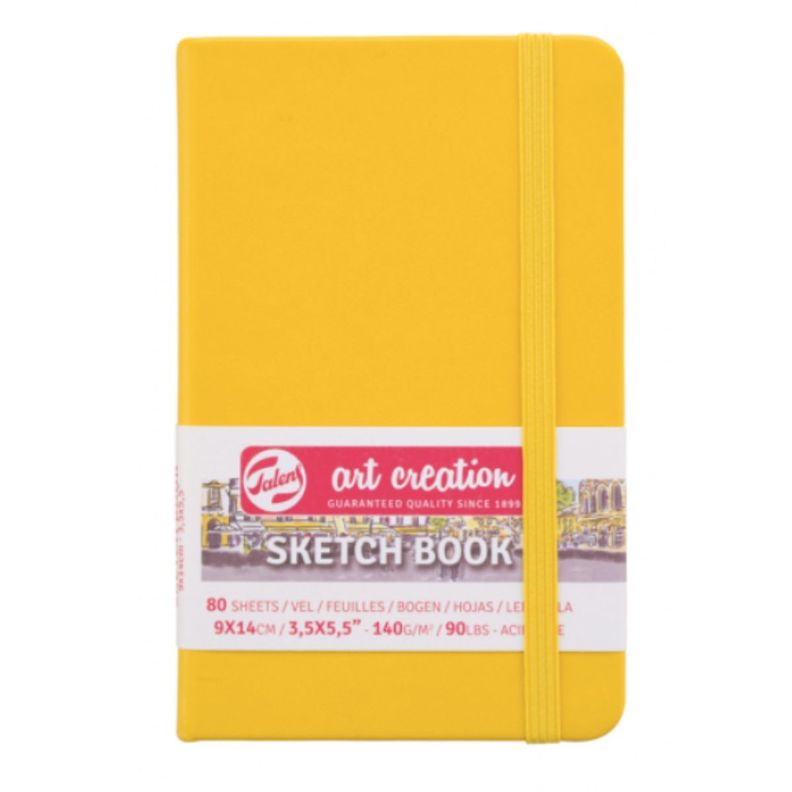 Libreta Art Creation Amarillo Dorado 9x14cm 140gr 80hjas.-0