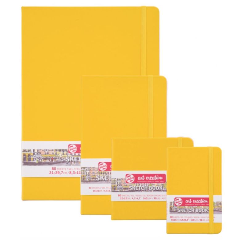 Libreta Art Creation Amarillo Dorado 9x14cm 140gr 80hjas.-2