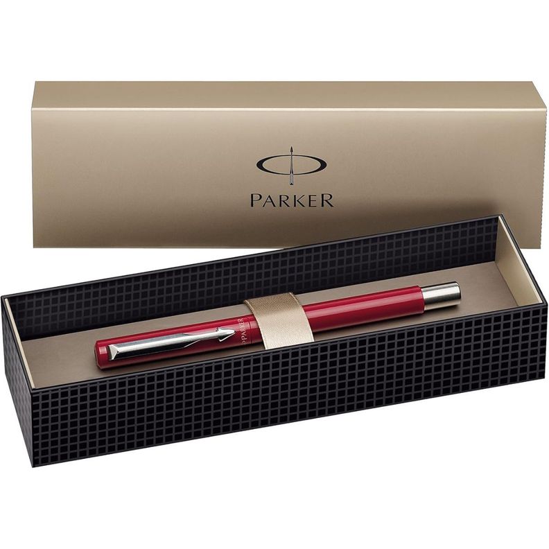 Roller Parker Vector Plástico Rojo Tinta Azul 0.7mm-2