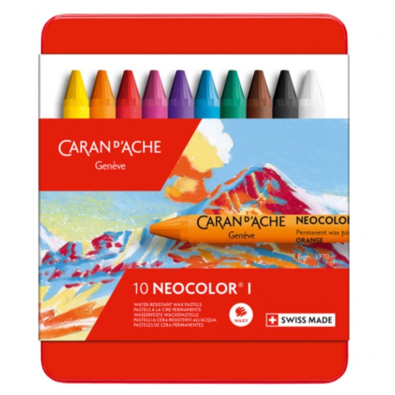 Pasteles Extra Finos Neopastel I Caran d Ache Set 10 Colores-0