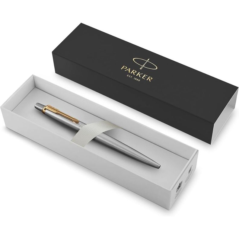 Boligrafo Parker Jotter Acero Inoxidable C/Dorado-3