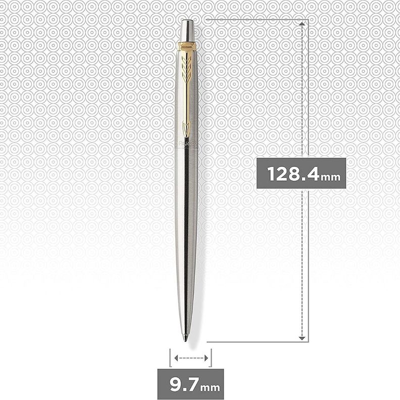 Boligrafo Parker Jotter Acero Inoxidable C/Dorado-4