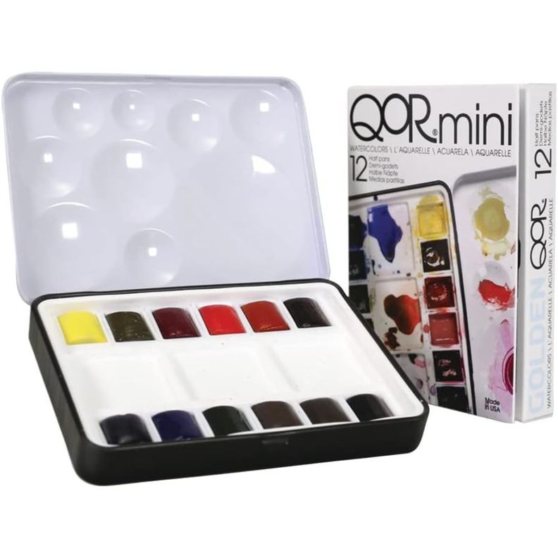 Acuarela en Pastillas Qor Mini Set-0