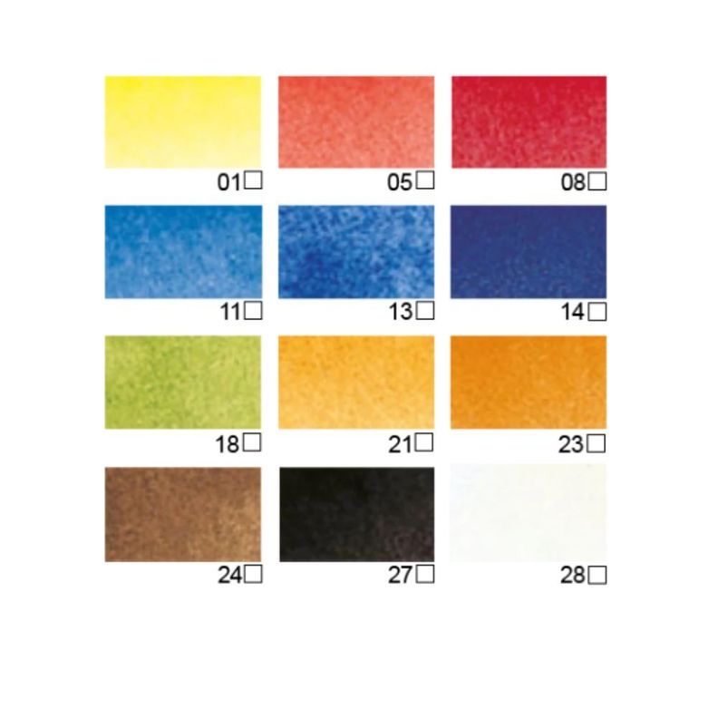 Acuarela Pebeo Studio Set 12 Colores 12ml-1