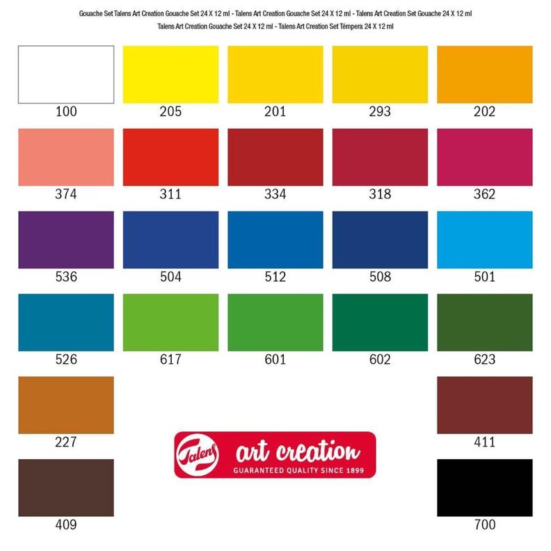 Set 24 Colores Gouache Art Creation 12ml-4