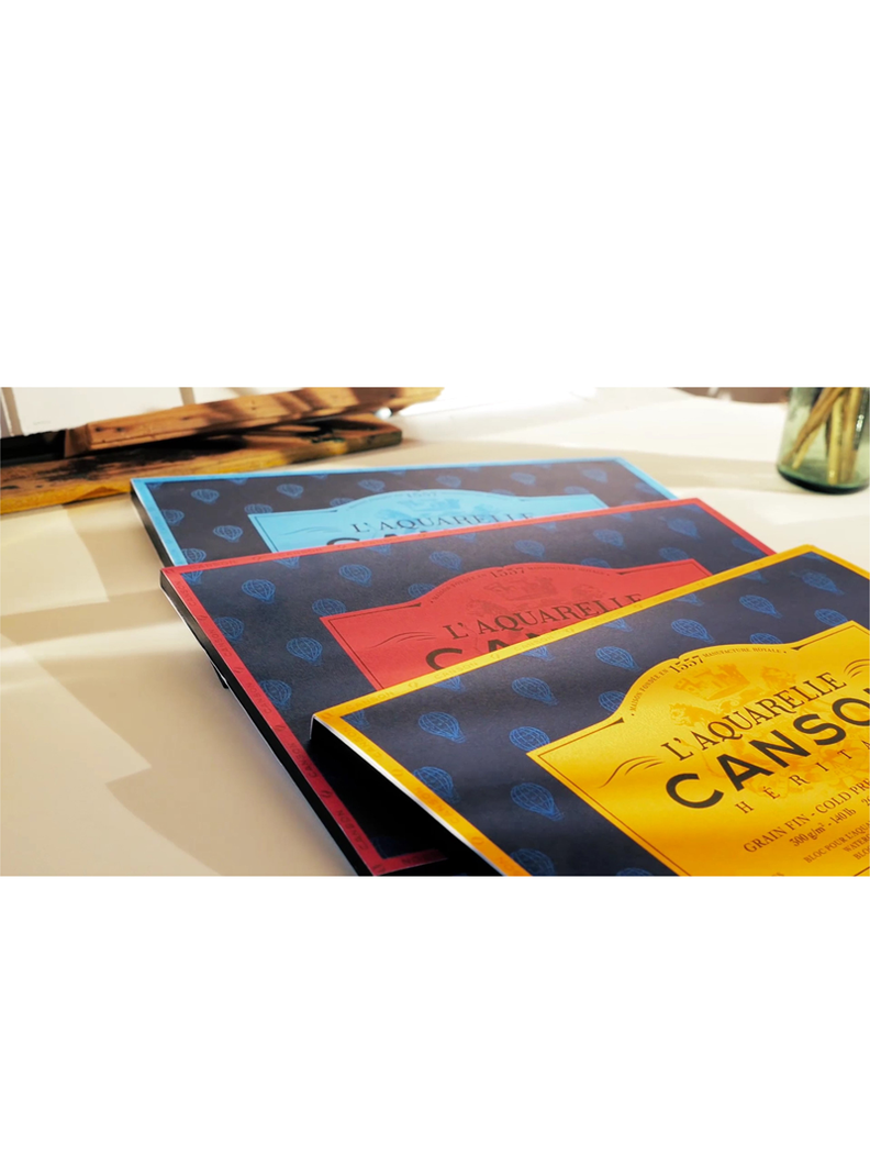 Block Papel Acuarela Heritage 300gr Grano Satinado 36x51cm-2