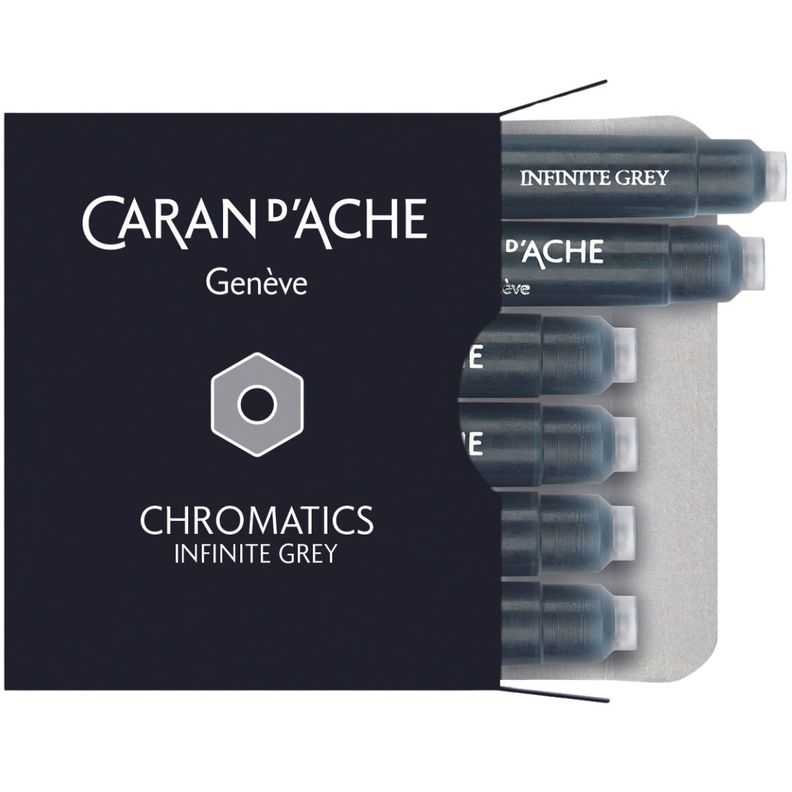 Cartucho de Tinta Caran d Ache Infinite Grey 6 Unidades-0