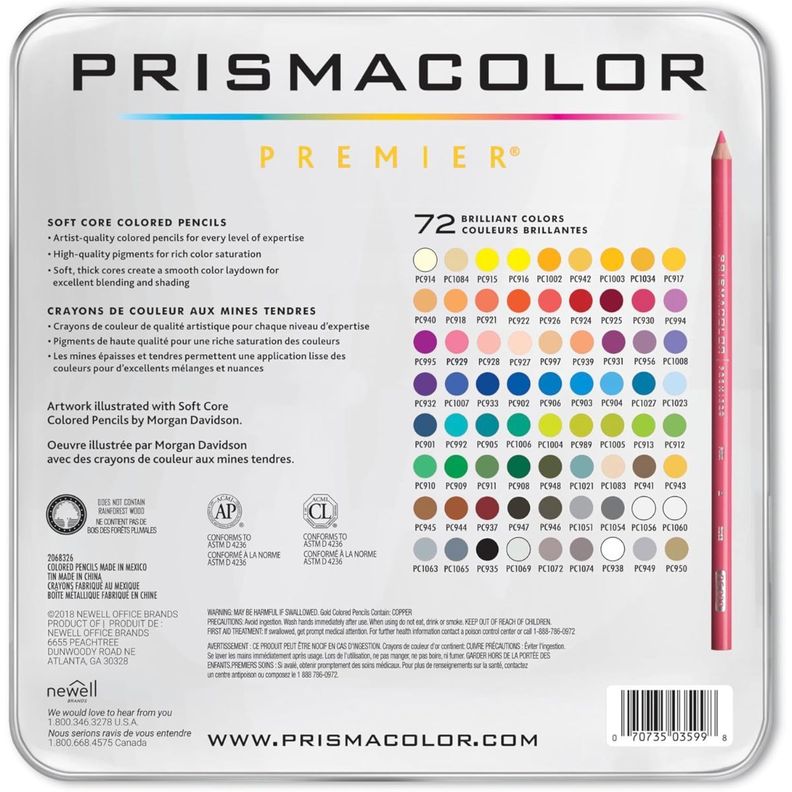Lápices De Colores Prismacolor Set 72-2