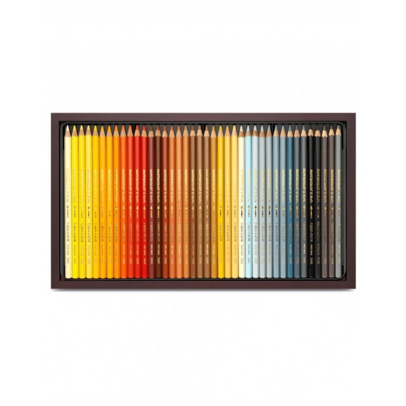 Lápices Acuarela Supracolor Caran D Ache Caja Madera Set 120-1