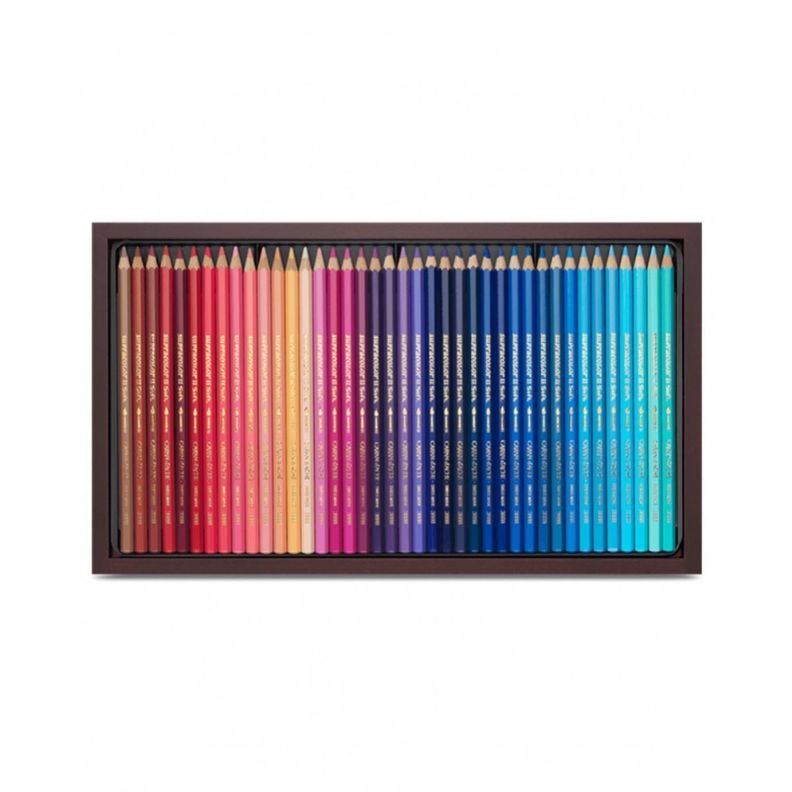 Lápices Acuarela Supracolor Caran D Ache Caja Madera Set 120-3