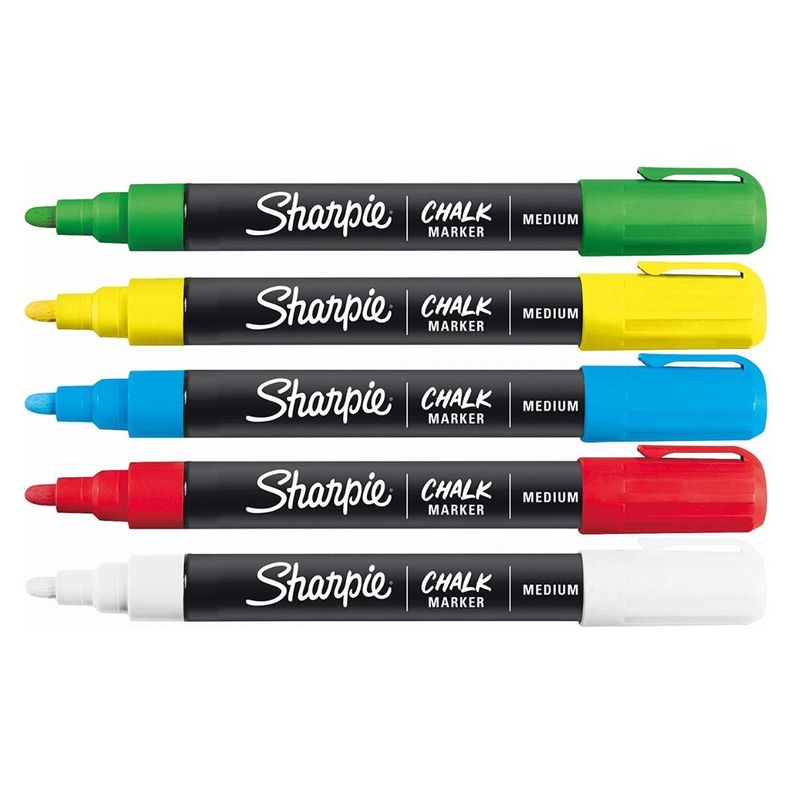 Set 5 Marcadores Sharpie de Tiza Líquida Borrable Surtido-2