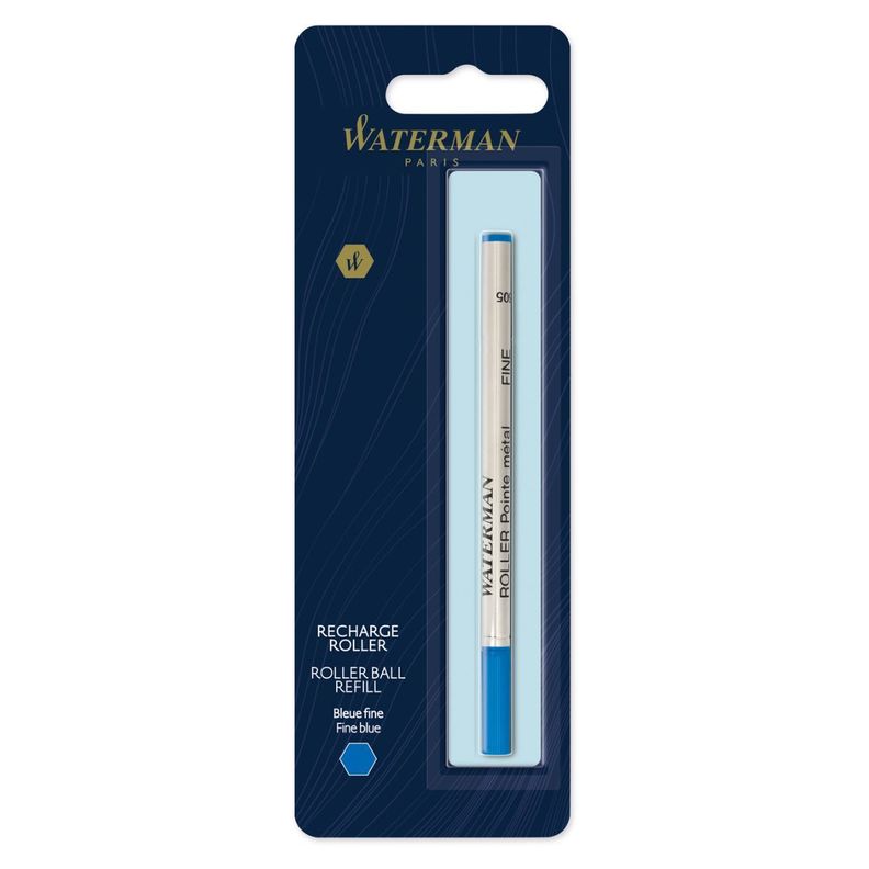 Repuesto Roller Ball Waterman Punta Fina Azul-0