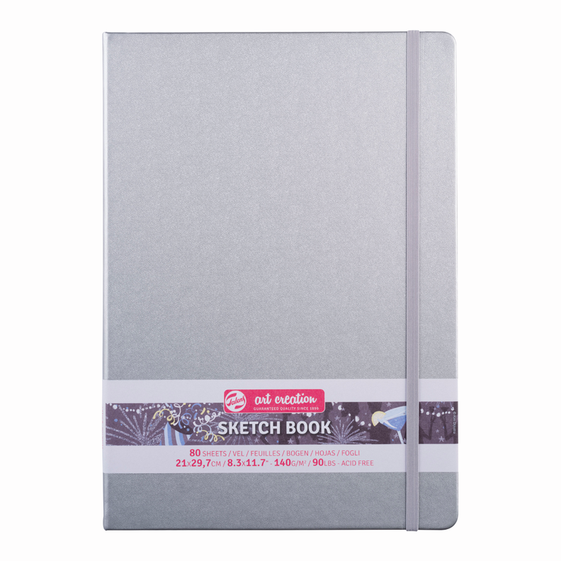 Libreta Art Creation Plateada 21x30cm 140gr 80hjas.-0