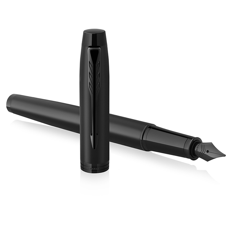 Pluma Parker IM Acromática Negra Mate-0