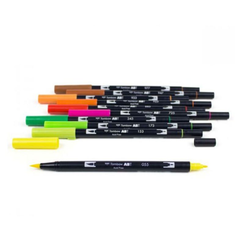 Set Marcadores Tombow Dual Brush Cítrico 10 colores-2