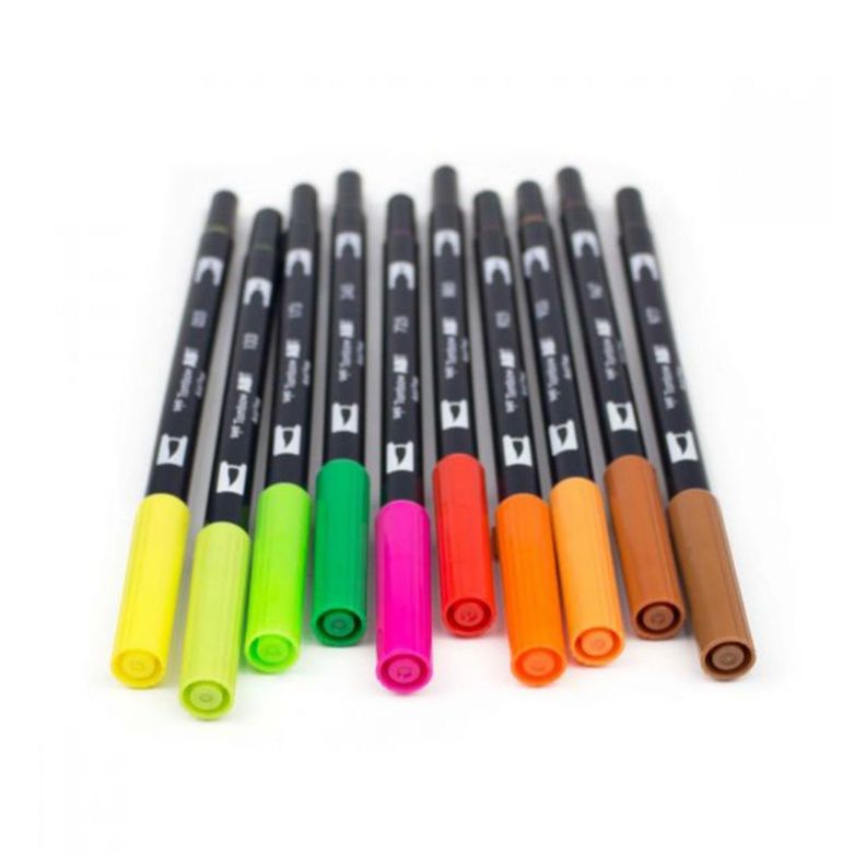 Set Marcadores Tombow Dual Brush Cítrico 10 colores-3