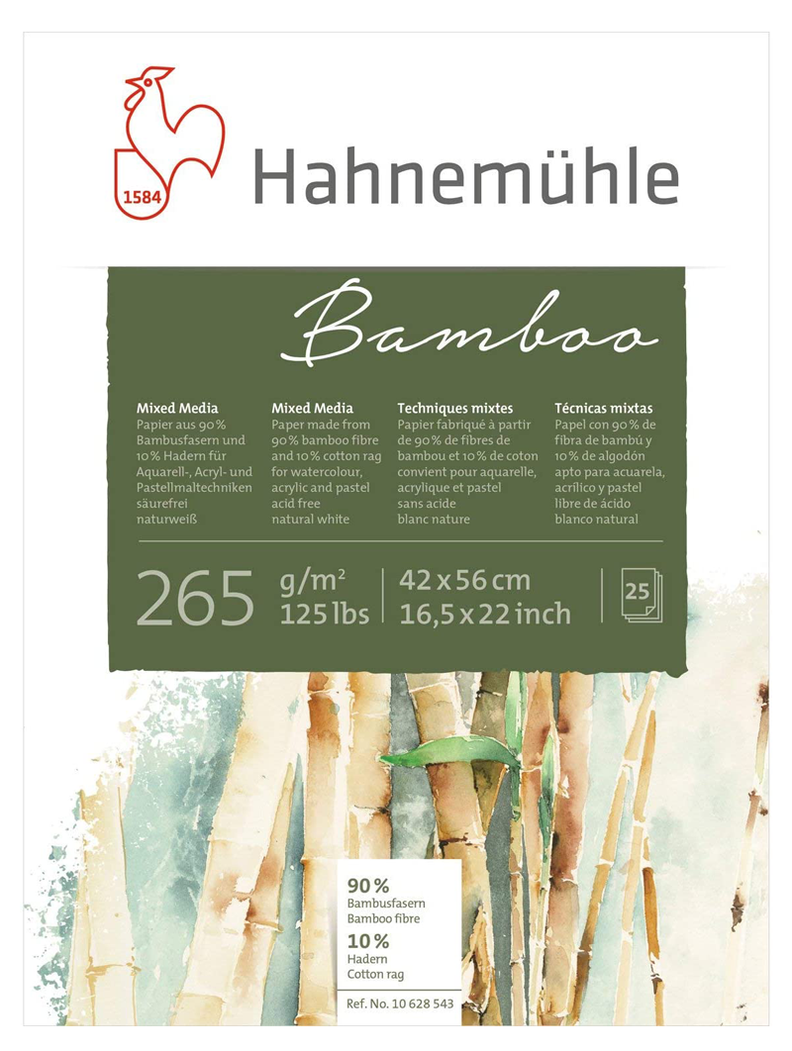 Block Técnica Mixta Hahnemuhle Bamboo 265gr 42x56cm 25Hojas-0